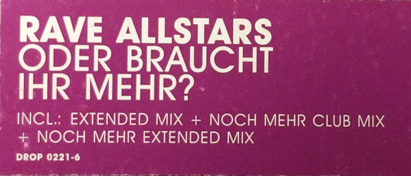 Rave Allstars - Oder Braucht Ihr Mehr? (12