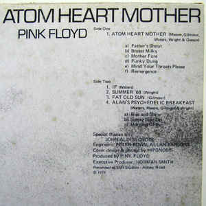 Pink Floyd - Atom Heart Mother (LP, Album, RP, Gat)
