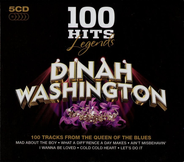 Dinah Washington - 100 Hits Legends (5xCD, Album, Comp)