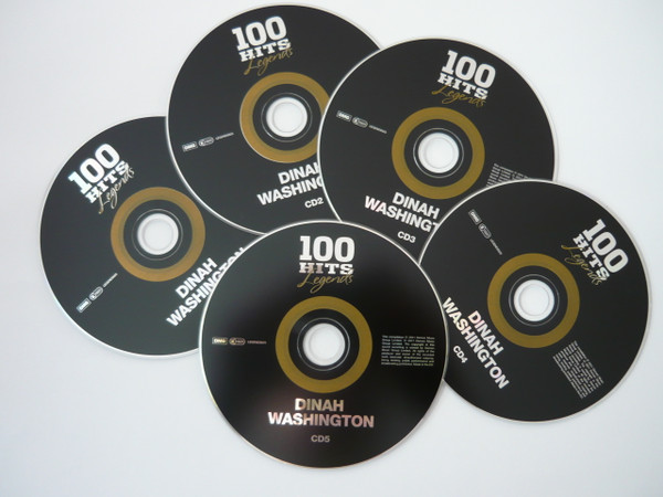 Dinah Washington - 100 Hits Legends (5xCD, Album, Comp)