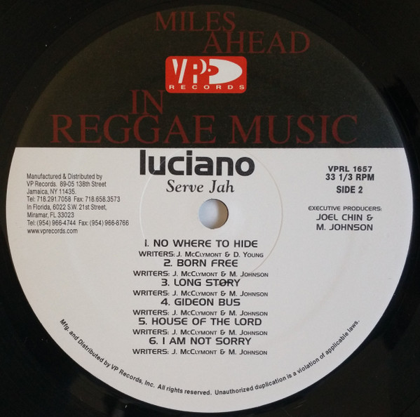 Luciano (2) - Serve Jah (LP, Album)