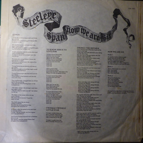 Steeleye Span - Now We Are Six (LP, Album)