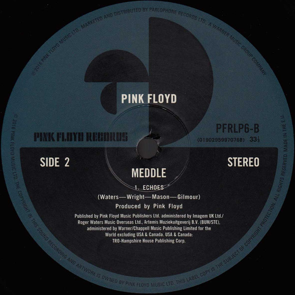 Pink Floyd - Meddle (LP, Album, RE, RM, 180)
