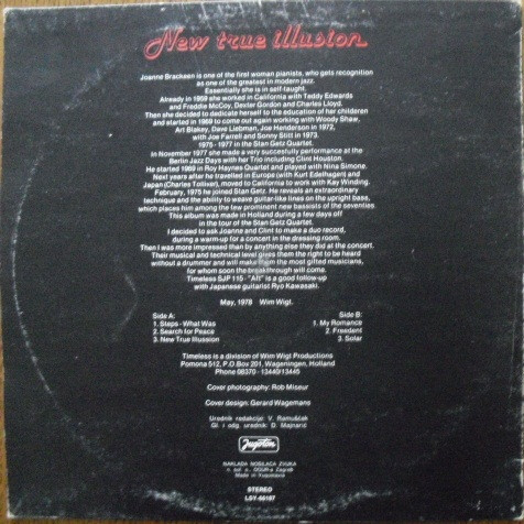 Joanne Brackeen / Clint Houston - New True Illusion (LP, Album, RE)