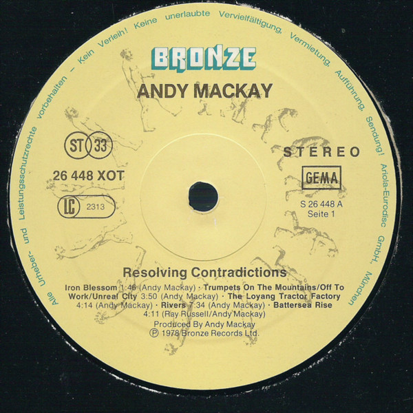 Andy Mackay - Resolving Contradictions (LP, Album)