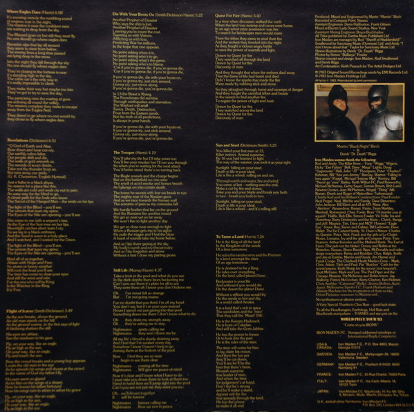 Iron Maiden - Piece Of Mind (LP, Album, Gat)