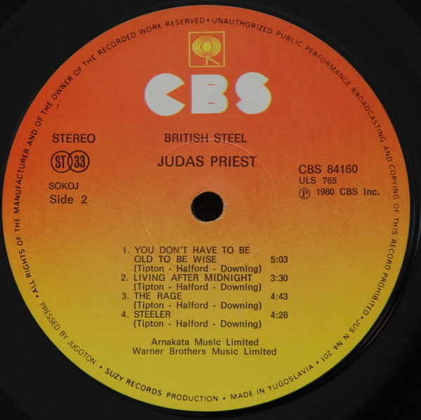 Judas Priest - British Steel (LP, Album)