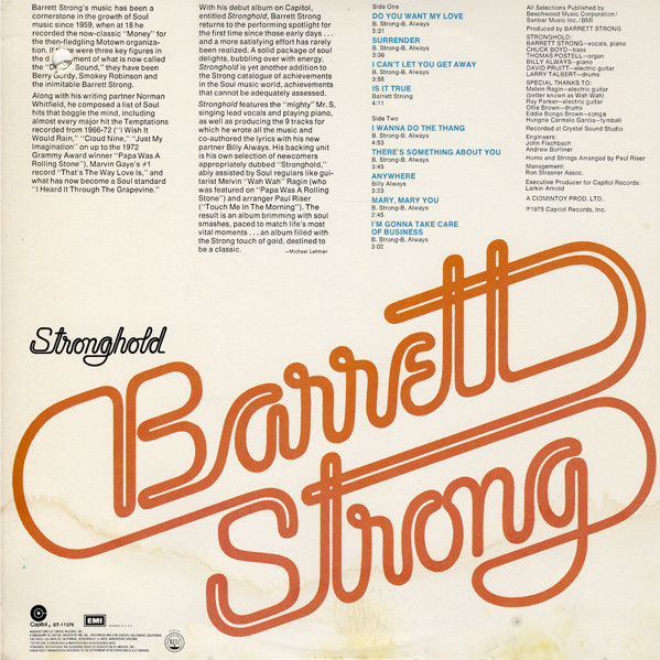 Barrett Strong - Stronghold (LP, Album)