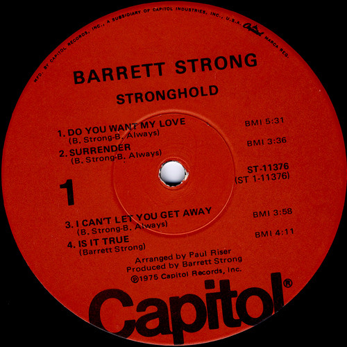 Barrett Strong - Stronghold (LP, Album)