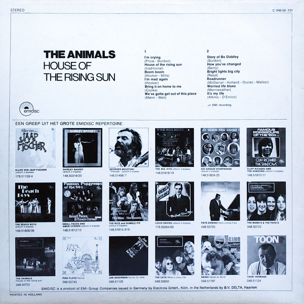 The Animals - House Of The Rising Sun (LP, Comp, RE, EMI)