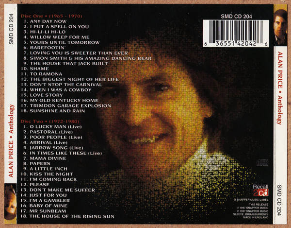 Alan Price - Anthology (2xCD, Album, Comp)