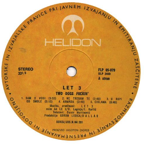 Let 3 - Two Dogs Fuckin' (LP, Album)