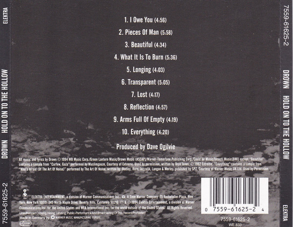 Drown - Hold On To The Hollow (CD, Album)