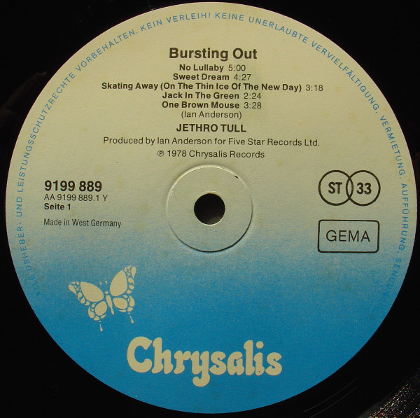 Jethro Tull - Live (Bursting Out) (2xLP, Album, Gat)