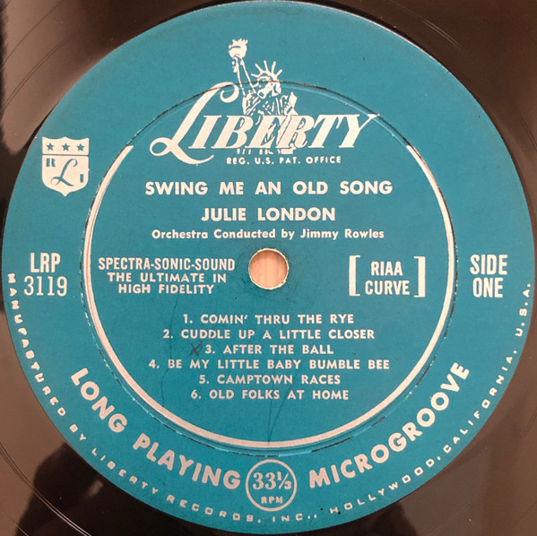Julie London - Swing Me An Old Song (LP, Album, Mono)