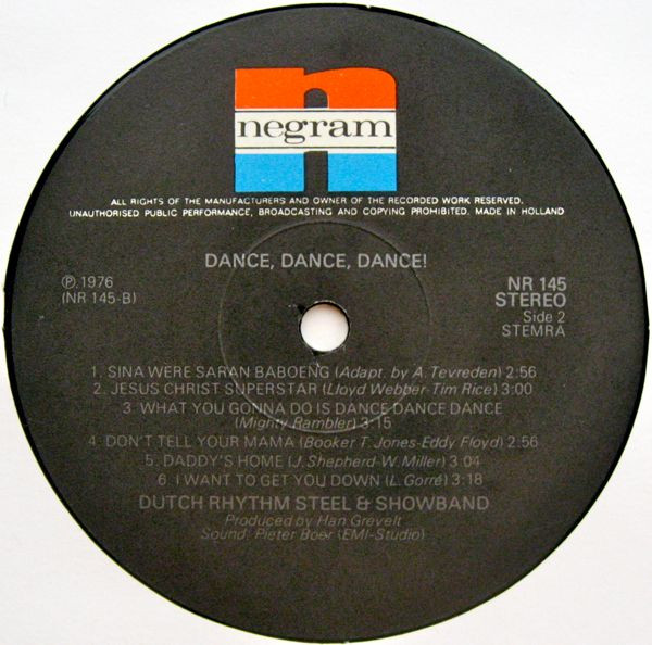 Dutch Rhythm Steel & Show Band* - Dance, Dance, Dance! (LP, Album)