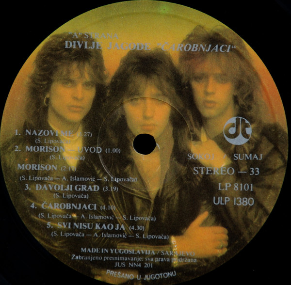 Divlje Jagode - Čarobnjaci (LP, Album, RE, Jug)