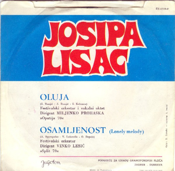 Josipa Lisac - Oluja / Osamljenost (7
