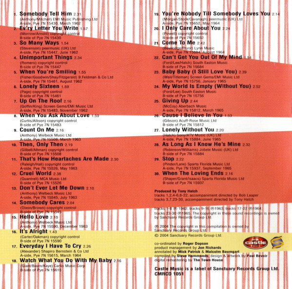Julie Grant - Come To Me - The Pye Anthology (CD, Comp, Mono, RM)