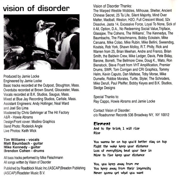 Vision Of Disorder - Vision Of Disorder (CD, Album)