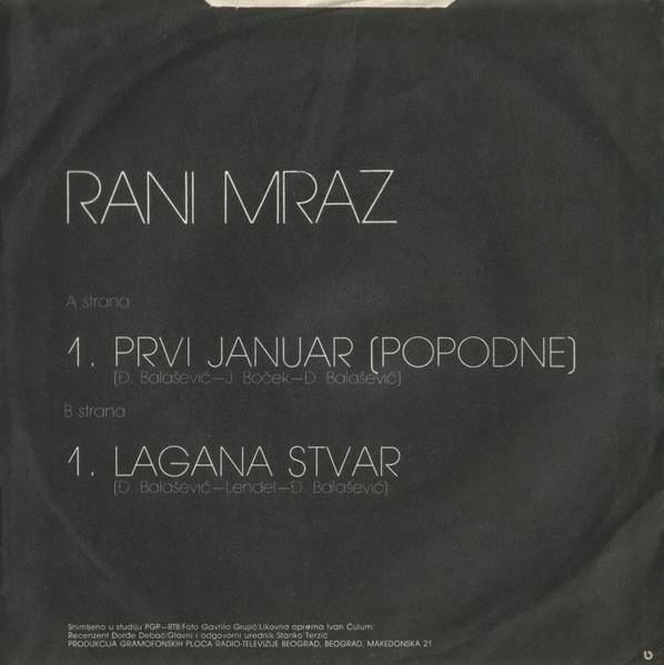 Rani Mraz - Prvi Januar /Popodne/ (7