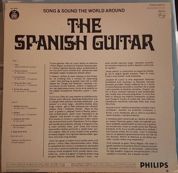 Paco De Lucía - The Spanish Guitar (LP, Comp)
