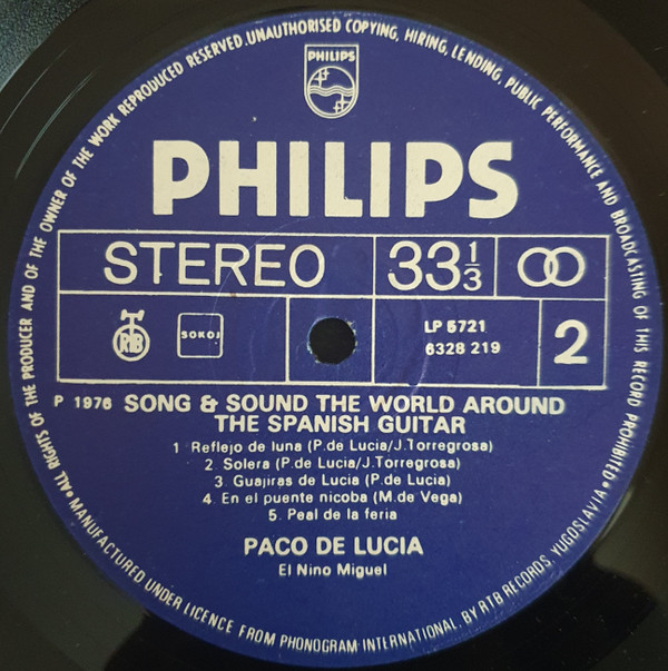Paco De Lucía - The Spanish Guitar (LP, Comp)