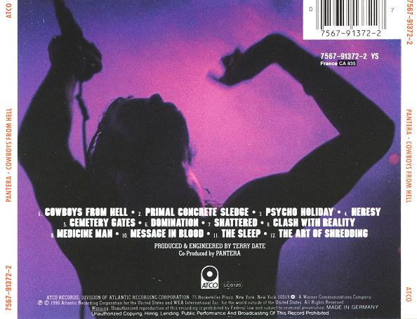 Pantera - Cowboys From Hell (CD, Album, RE, RP)