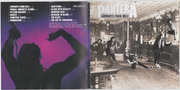 Pantera - Cowboys From Hell (CD, Album, RE, RP)