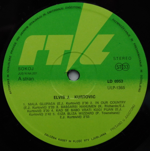 Elvis J. Kurtovich & His Meteors - Mitovi I Legende O Kralju Elvisu (LP, Album)