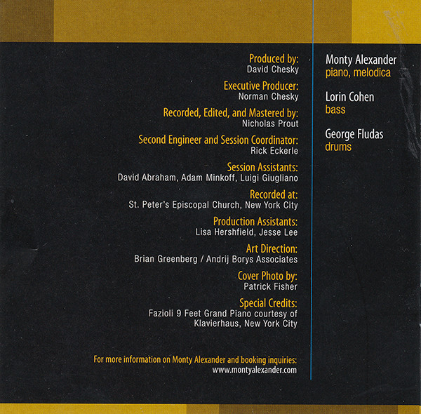 Monty Alexander - The Songs Of Nat King Cole - Calypso Blues (SACD, Hybrid, Multichannel)