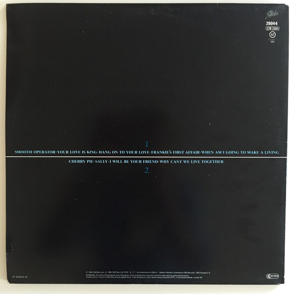 Sade - Diamond Life (LP, Album, Dar)