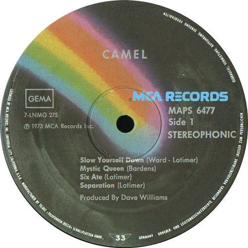 Camel - Camel (LP, Album, RE)