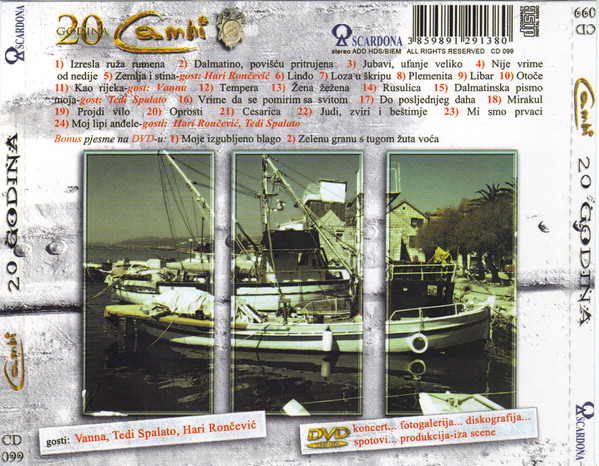 Klapa Cambi - 20 Godina Klape Cambi (CD, Album + DVD-V, Album)