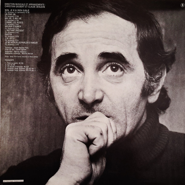 Charles Aznavour - Non, Je N'ai Rien Oublié (LP, Album)