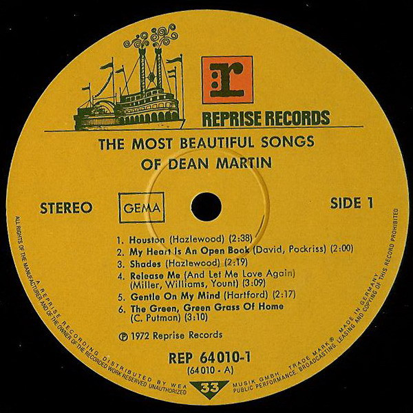 Dean Martin - The Most Beautiful Songs Of... (2xLP, Comp)