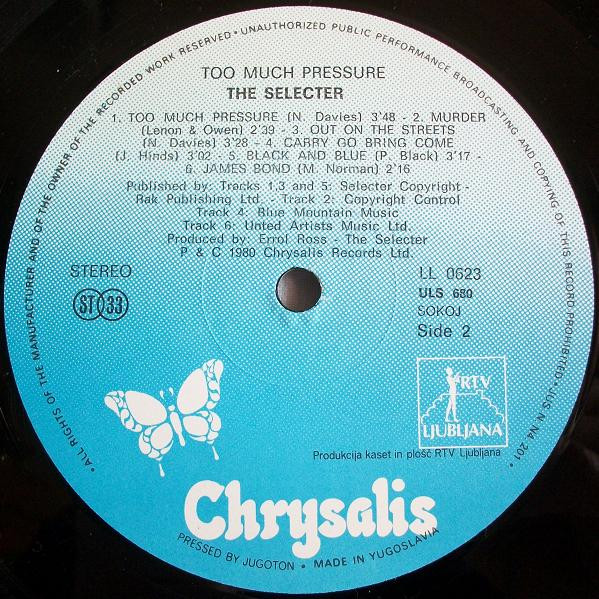 The Selecter - Too Much Pressure (LP, Album)