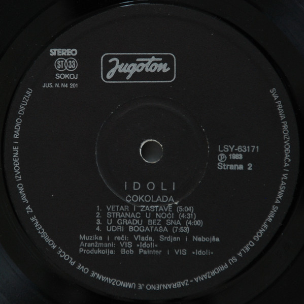 Idoli - ÄŒokolada (LP, Album)
