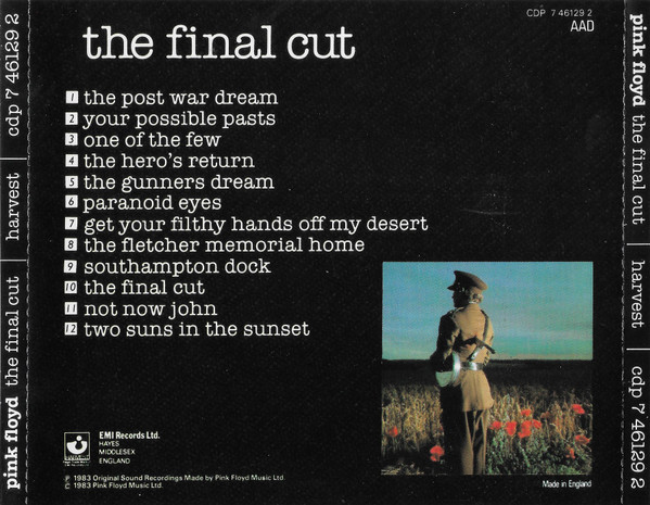 Pink Floyd - The Final Cut (CD, Album)