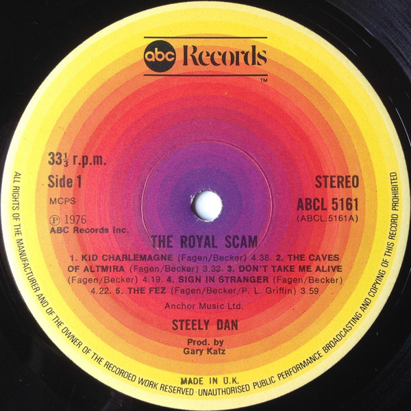 Steely Dan - The Royal Scam (LP, Album, RP)