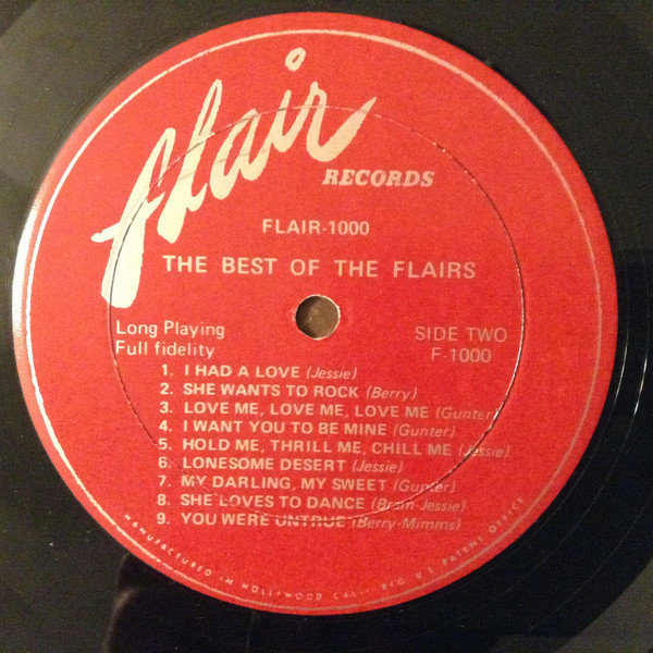 The Flairs - The Best Of The Flairs (LP, Comp)