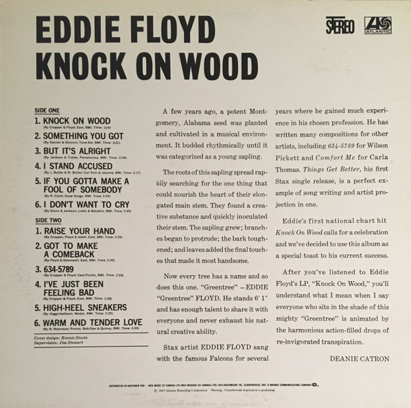 Eddie Floyd - Knock On Wood (LP, Album, RE, RM)