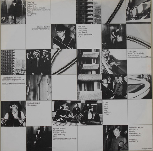Simple Minds - Real To Real Cacophony (LP, Album, RE)