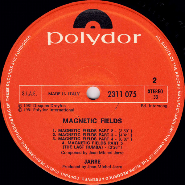 Jarre* - Magnetic Fields (LP, Album)