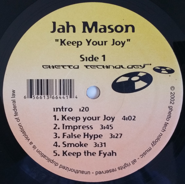 Jah Mason - Keep Your Joy (LP, Album)