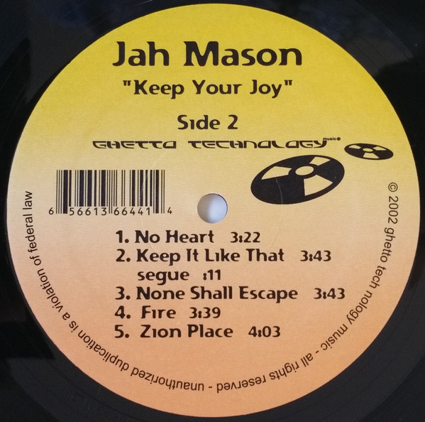 Jah Mason - Keep Your Joy (LP, Album)