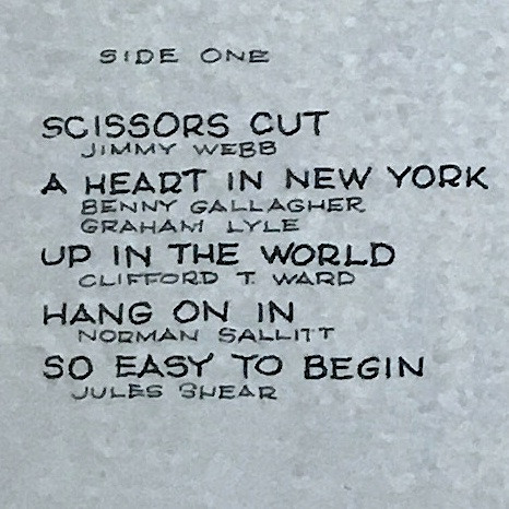 Art Garfunkel - Scissors Cut (LP, Album)