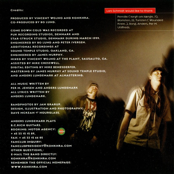 Konkhra - Come Down Cold (CD, Album)