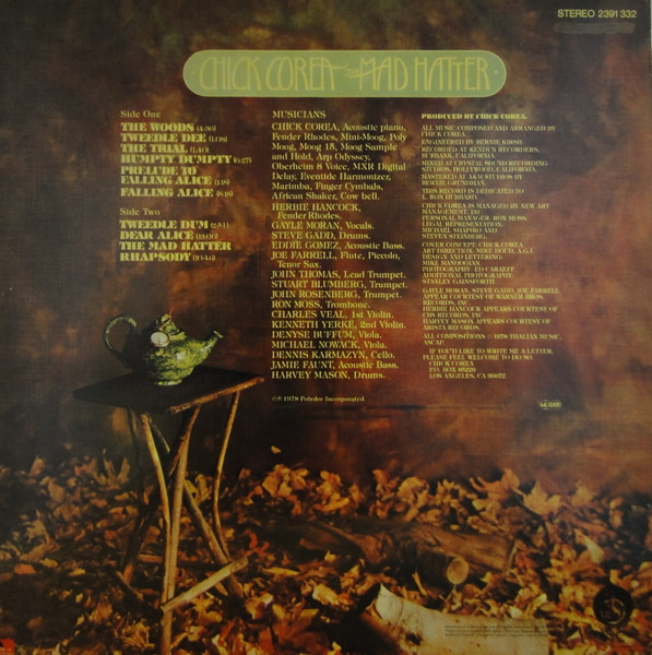 Chick Corea - The Mad Hatter (LP, Album)