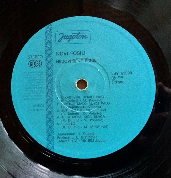 Novi Fosili - Nedovršene Priče (LP, Album)